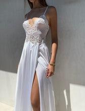 Load image into Gallery viewer, Vintage Romantic White Slip Dress
