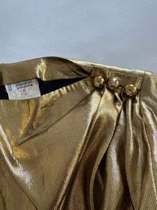 1980s Yves Saint Laurent Gold Top