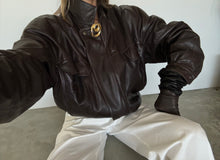 Load image into Gallery viewer, 1980s Claude Montana Brown Leather Jacket
