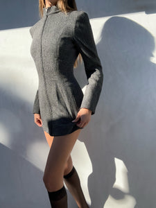 1990s Claude Montana Paris Mini Dress