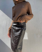 Load image into Gallery viewer, F/W 2000 Ralph Lauren Polo Leather Skirt
