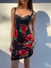 Load image into Gallery viewer, 1990&#39;s Dolce &amp; Gabbana 100% Silk Black Bustier Dress
