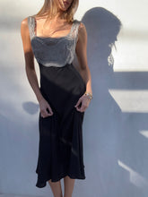 Load image into Gallery viewer, S/S 1997 Gianni Versace Couture Runway Grey Lace Embroidered Dress
