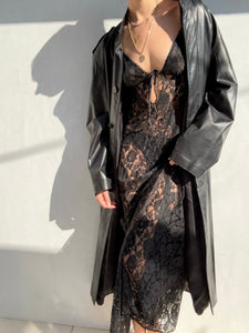 Vintage 1990's Sheer Lace Gown