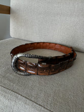 Load image into Gallery viewer, Vintage Croc Embossed Belt
