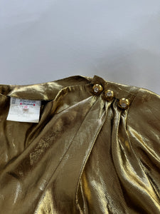 1980s Yves Saint Laurent Gold Top