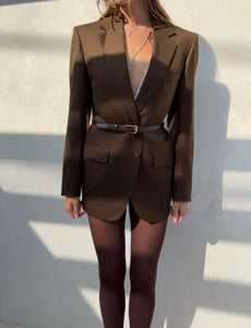 Vintage Brown Boxy Blazer