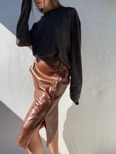 Load image into Gallery viewer, 1990s Yves Saint Laurent Leather Skirt
