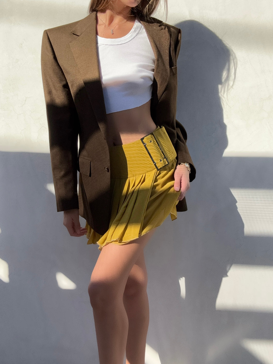 Vintage Guy Laroche Paris Silk Mini Skirt