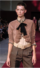 Load image into Gallery viewer, S/S 2006 Yves Saint Laurent Runway Suede Top
