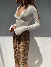 Load image into Gallery viewer, FW 2008 Prada Python Leather Skirt

