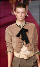 Load image into Gallery viewer, S/S 2006 Yves Saint Laurent Runway Suede Top
