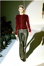 Load image into Gallery viewer, F/W 1999 Gucci Tom Ford Red Velvet Ruched Top
