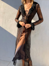 Load image into Gallery viewer, Vintage Sue Wong Long Sheer Lace Duster

