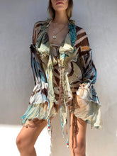 Load image into Gallery viewer, Vintage Cavalli Ruffled Silk Mini Dress/Blouse
